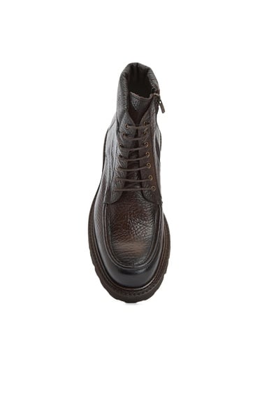  George Hogg Erkek Kahverengi Baskılı Deri Bot