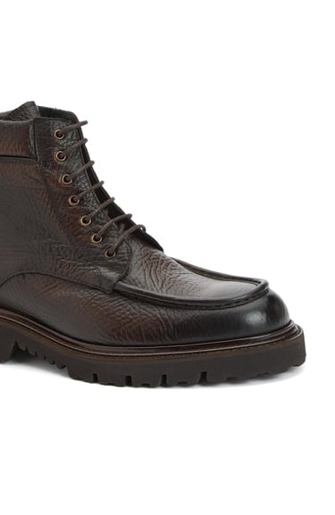  George Hogg Erkek Kahverengi Baskılı Deri Bot