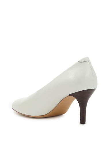  Network Kadın Kahverengi Deri Topuklu Ayakkabı