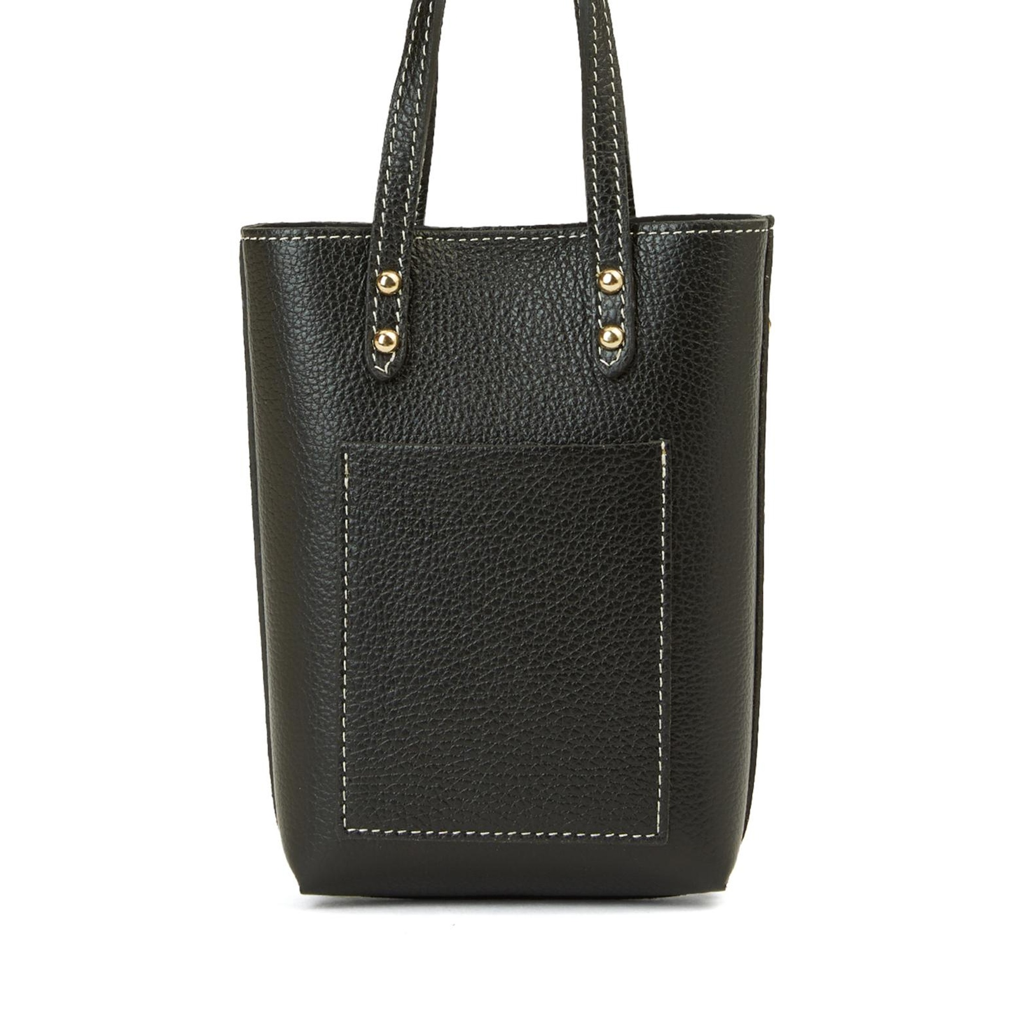 George Hogg Kadın Siyah Desenli Deri Postacı Çantası