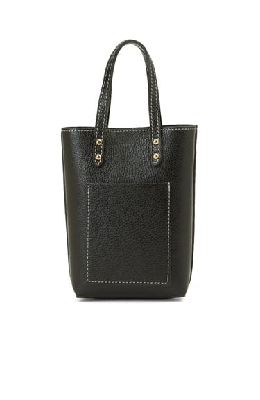  George Hogg Kadın Siyah Desenli Deri Postacı Çantası