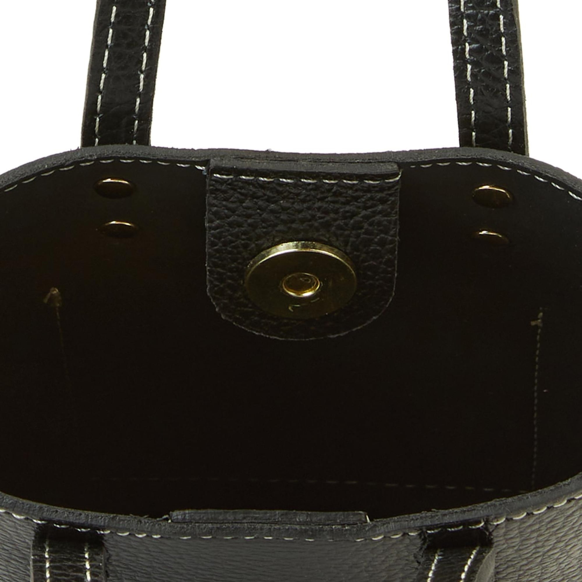 George Hogg Kadın Siyah Desenli Deri Postacı Çantası