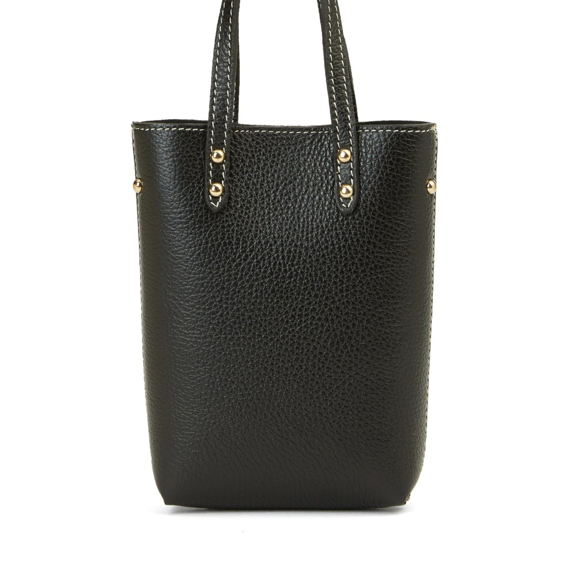 George Hogg Kadın Siyah Desenli Deri Postacı Çantası