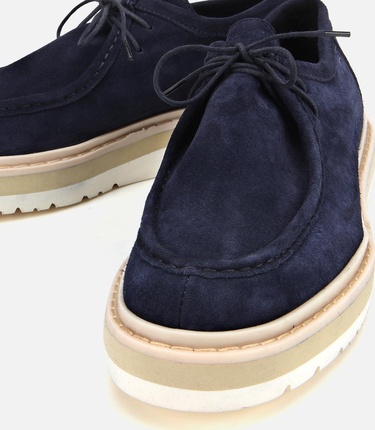  Erkek Süet Deri Lacivert Hafif Tabanlı Günlük Ayakkabı