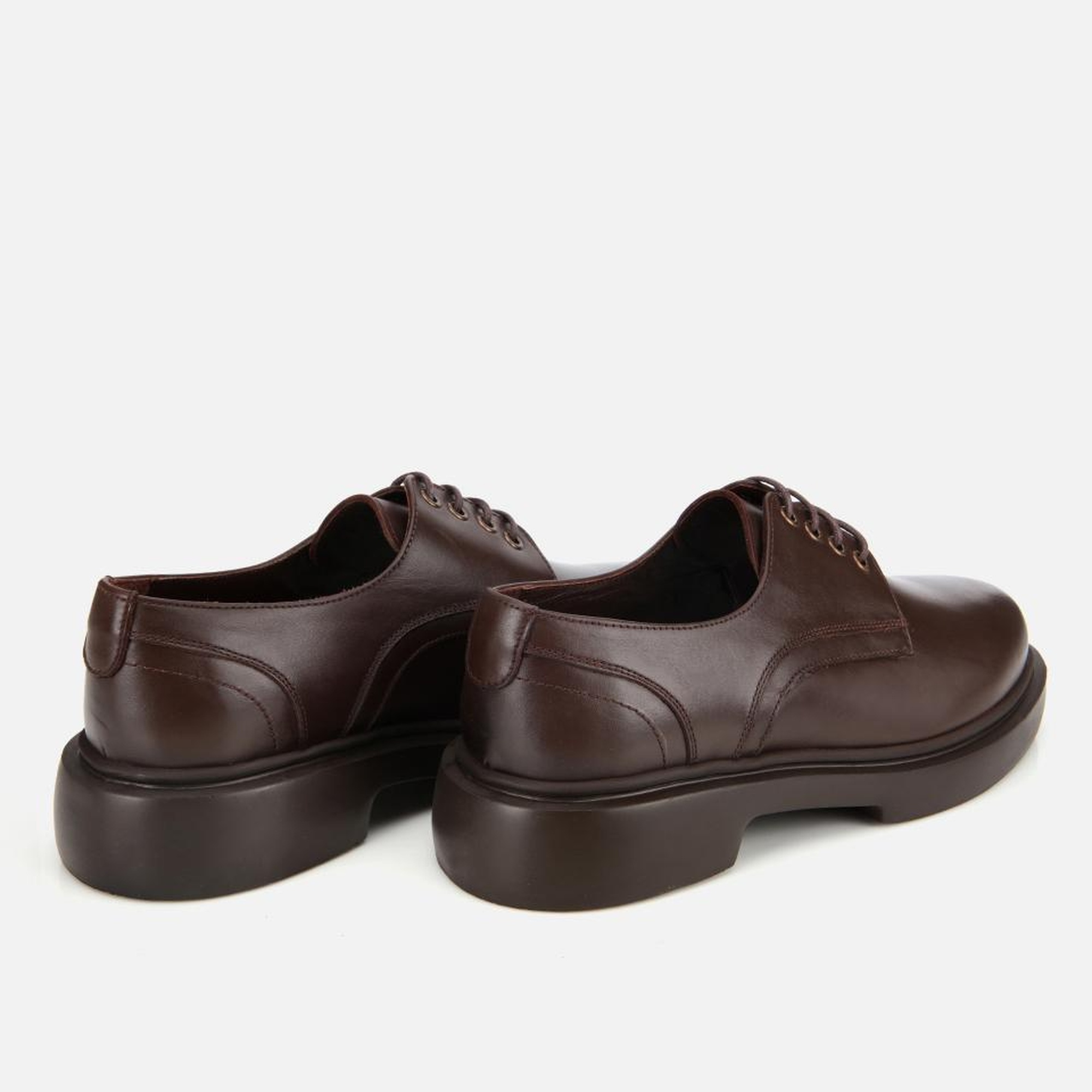 Erkek Deri Kahverengi Bağcıklı Günlük Ayakkabı