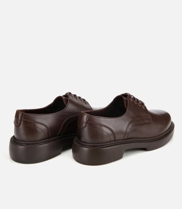  Erkek Deri Kahverengi Bağcıklı Günlük Ayakkabı