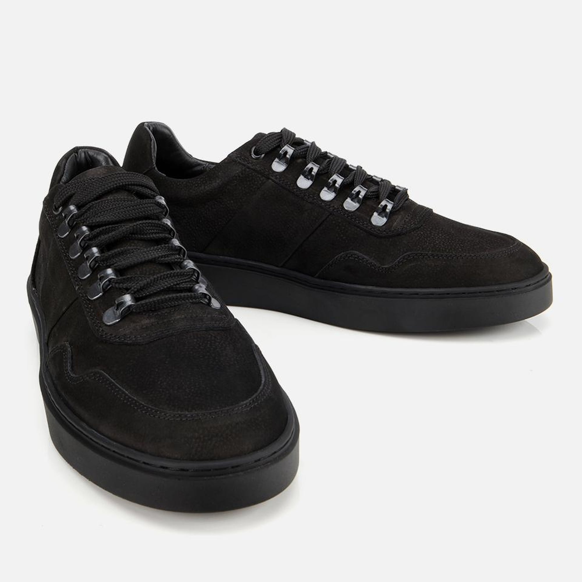 Erkek Nubuk Deri Siyah Günlük Ayakkabı