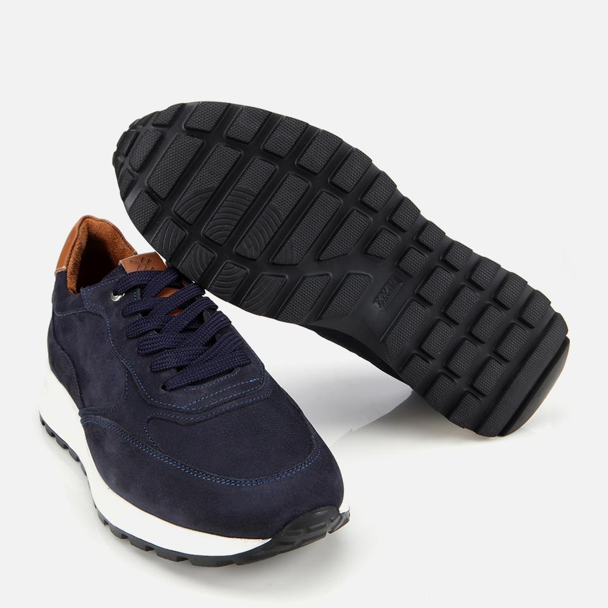 Erkek Deri Lacivert Spor Ayakkabı