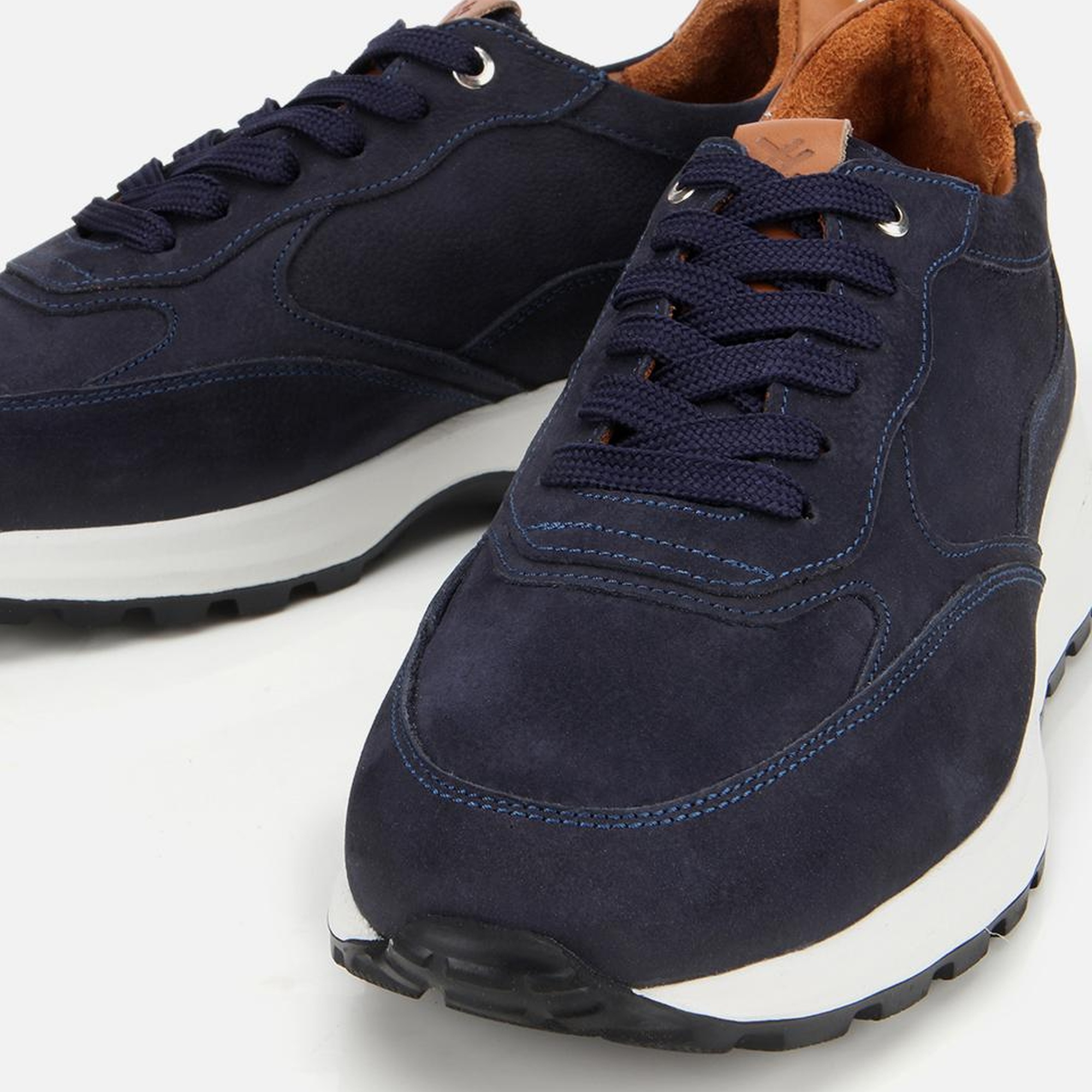 Erkek Deri Lacivert Spor Ayakkabı