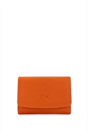  Tamer Tanca Unisex Hakiki Deri Turuncu Kartlık