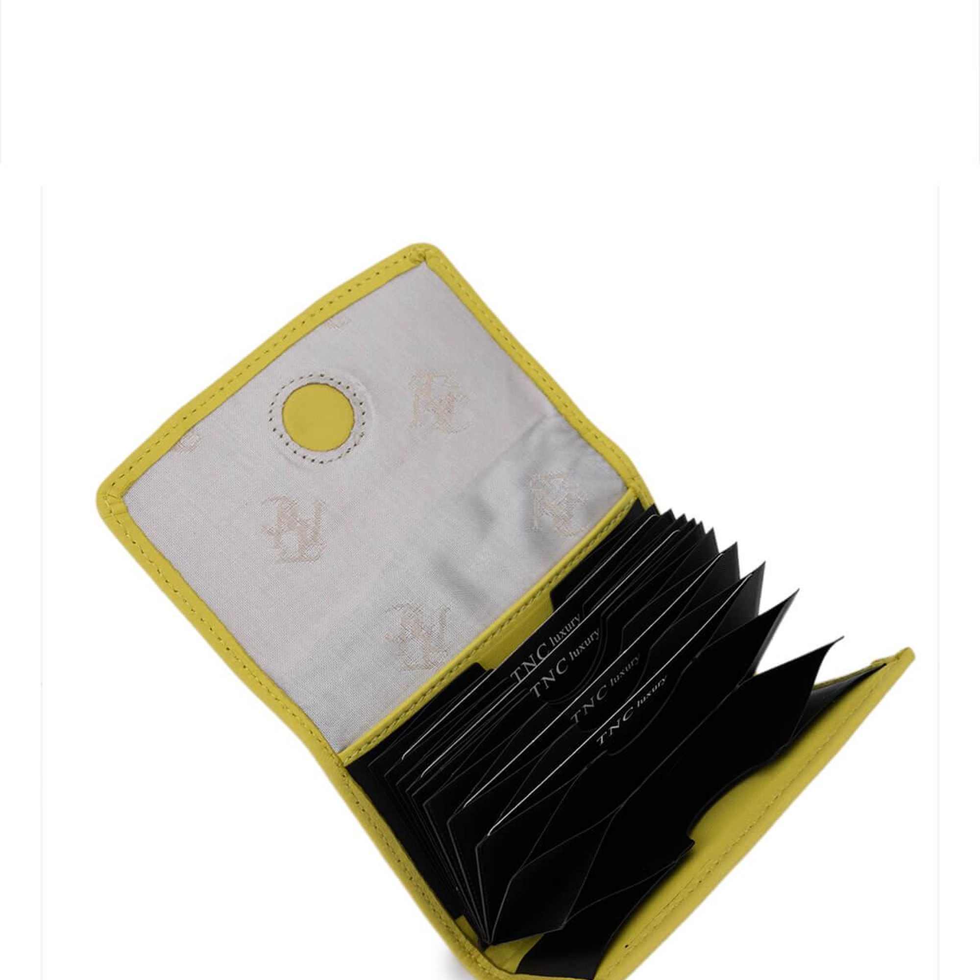 Tamer Tanca Unisex Hakiki Deri Sarı Kartlık