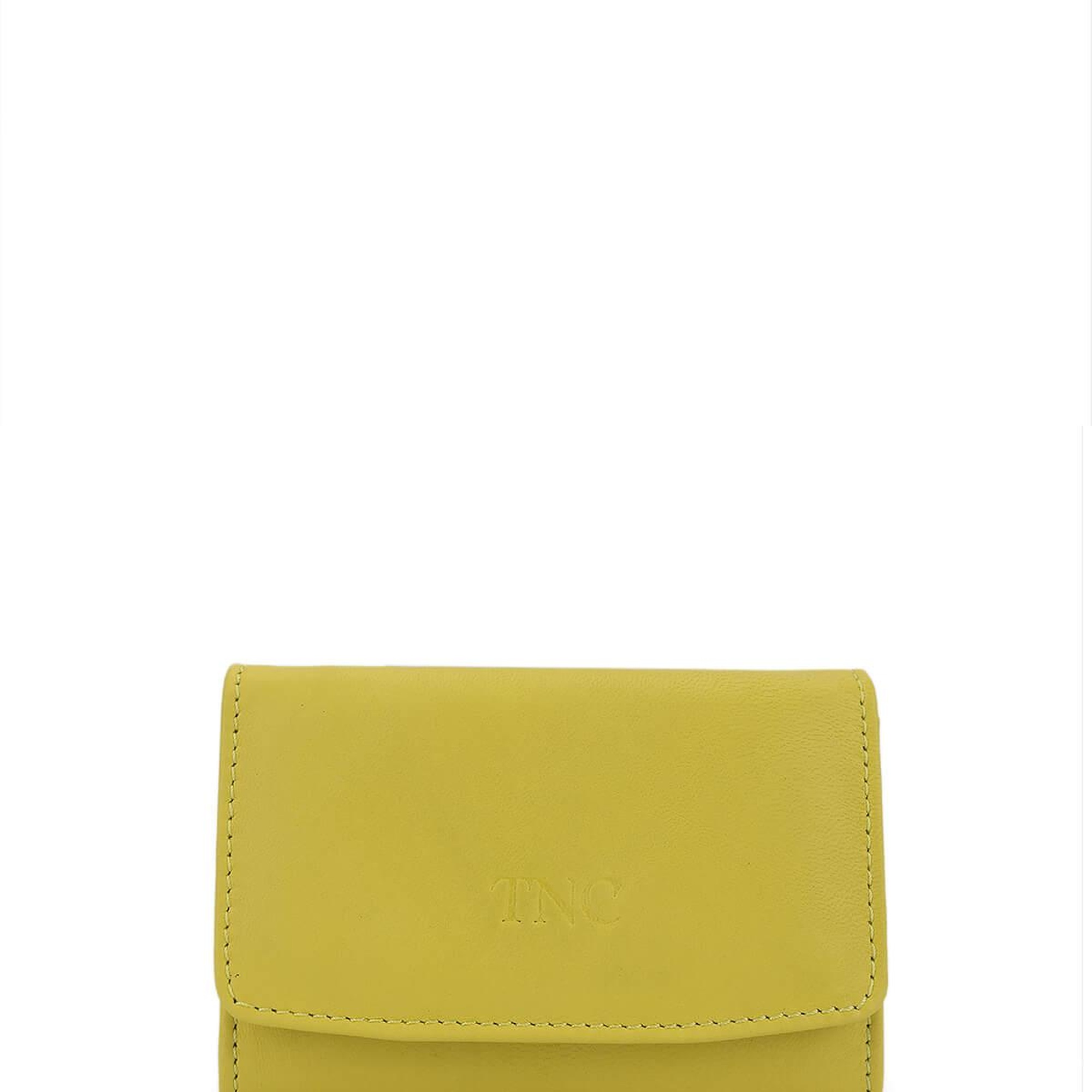 Tamer Tanca Unisex Hakiki Deri Sarı Kartlık