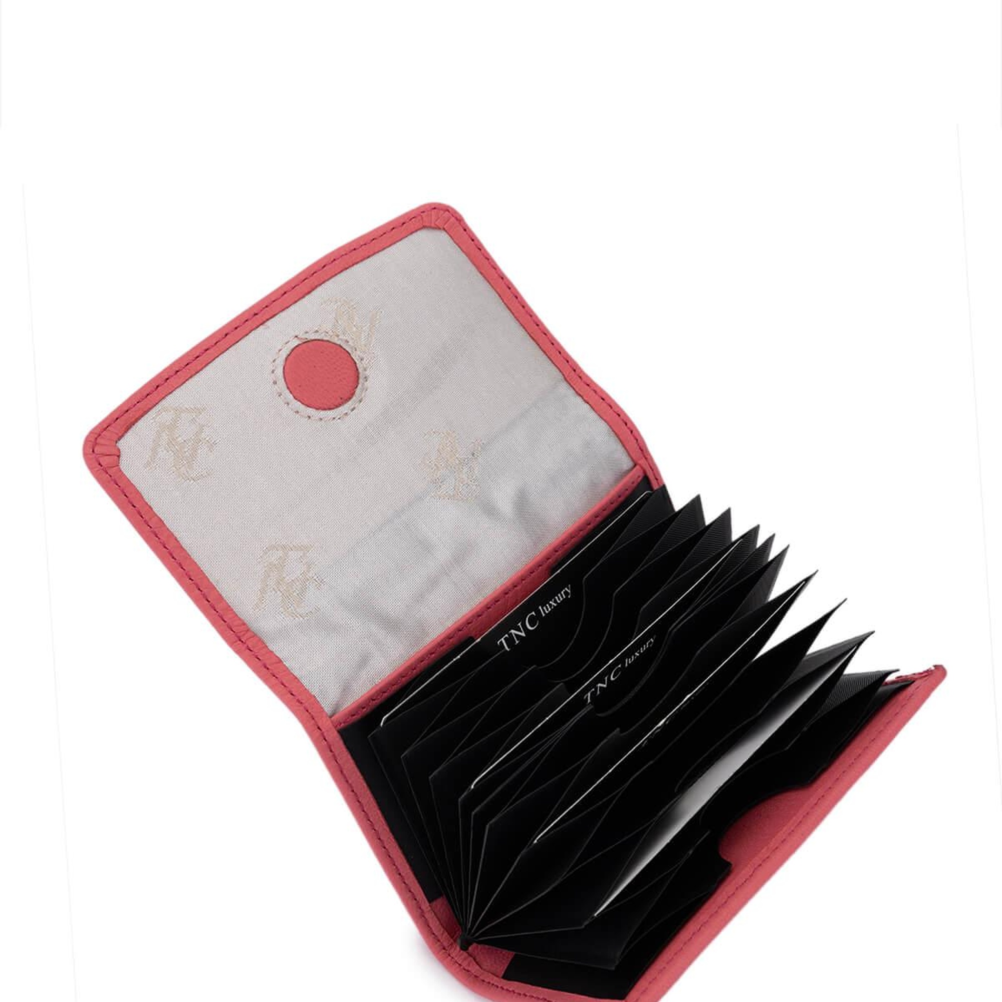 Tamer Tanca Unisex Hakiki Deri Pembe Kartlık