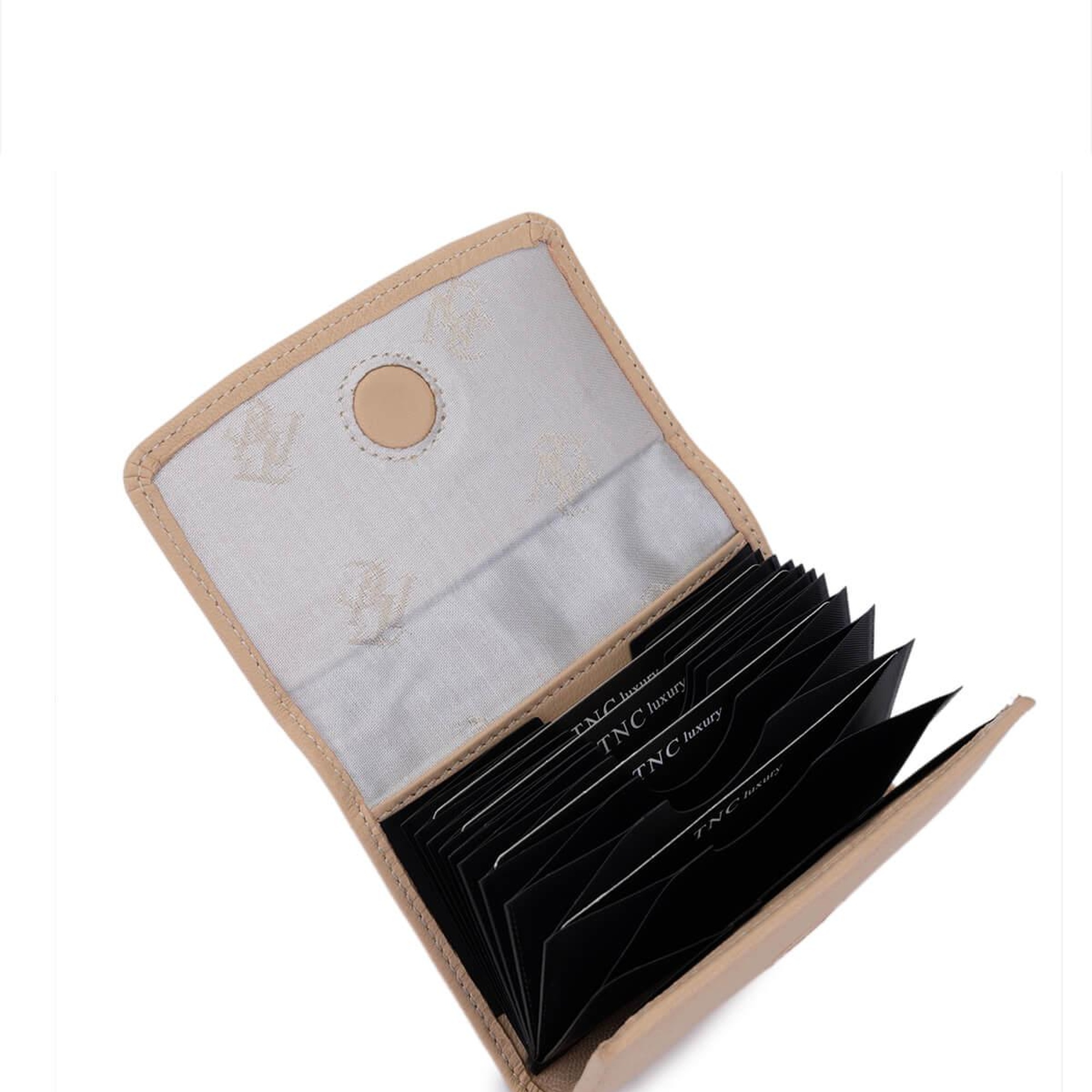 Tamer Tanca Unisex Hakiki Deri Bej Kartlık