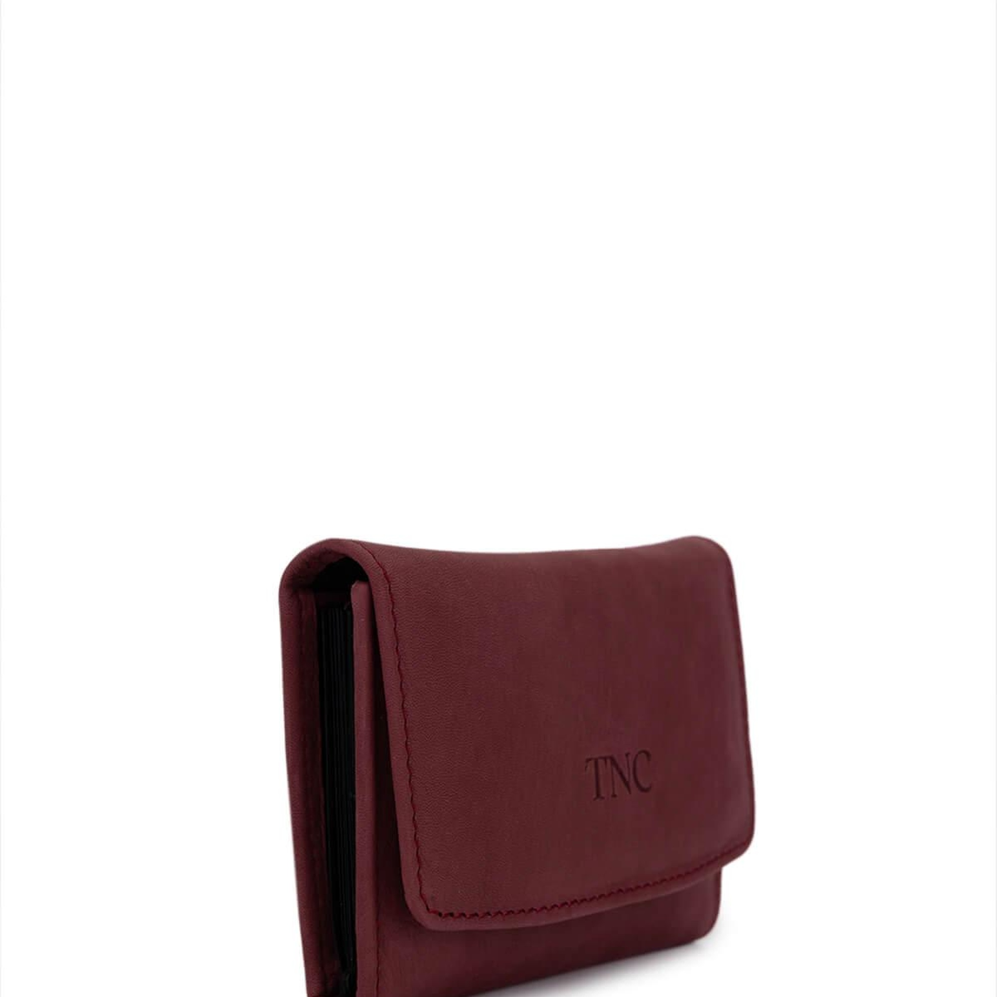 Tamer Tanca Unisex Hakiki Deri Bordo Kartlık