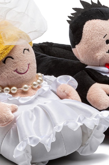  Gelin-Damat Kadın Panduf Siyah-Beyaz 36/41