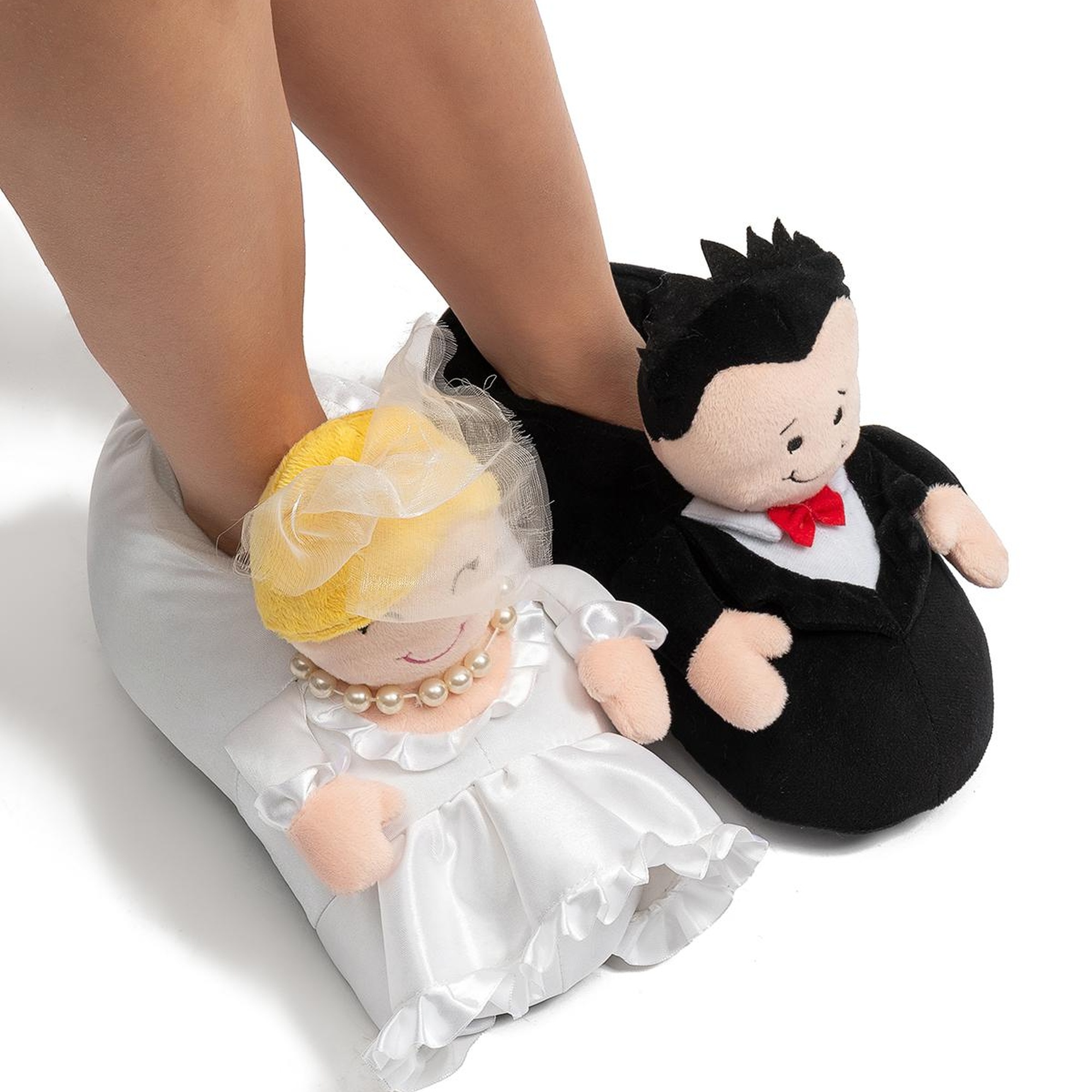 Gelin-Damat Kadın Panduf Siyah-Beyaz 36/41