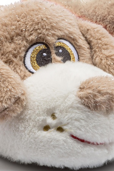  Kopi Kadın, Garson Boy Hayvanlı Panduf Bej 36/41