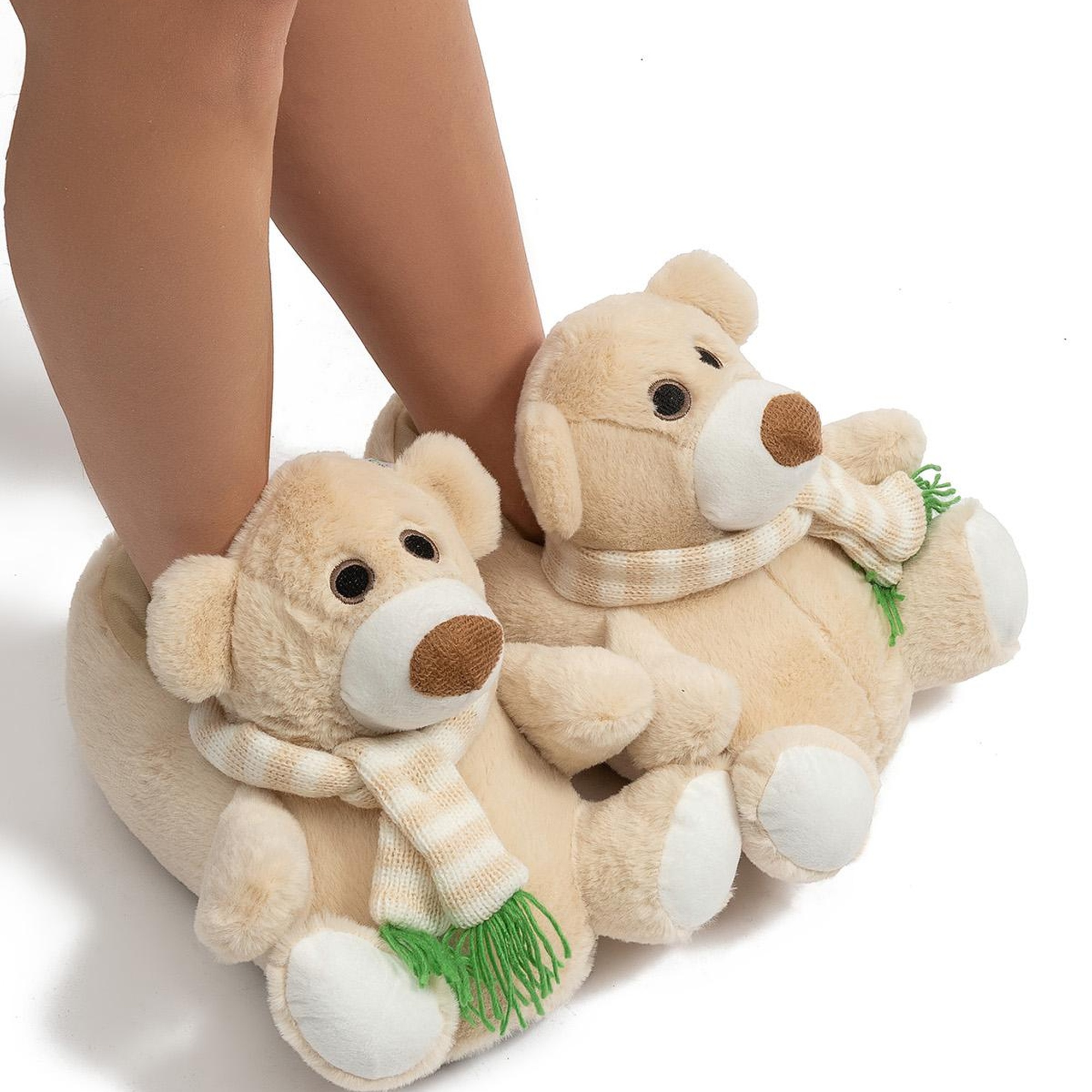 Kutup Kadın Hayvanlı Panduf Bej 36/41