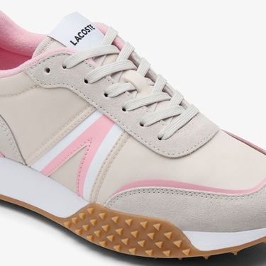  Lacoste L-Spin Deluxe Kadın Bej Sneaker