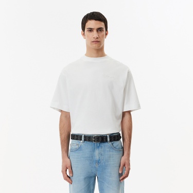  Lacoste The Blend Erkek Monogram Siyah Kemer