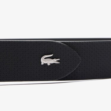  Lacoste Erkek Çift Taraflı Deri  Siyah Kemer