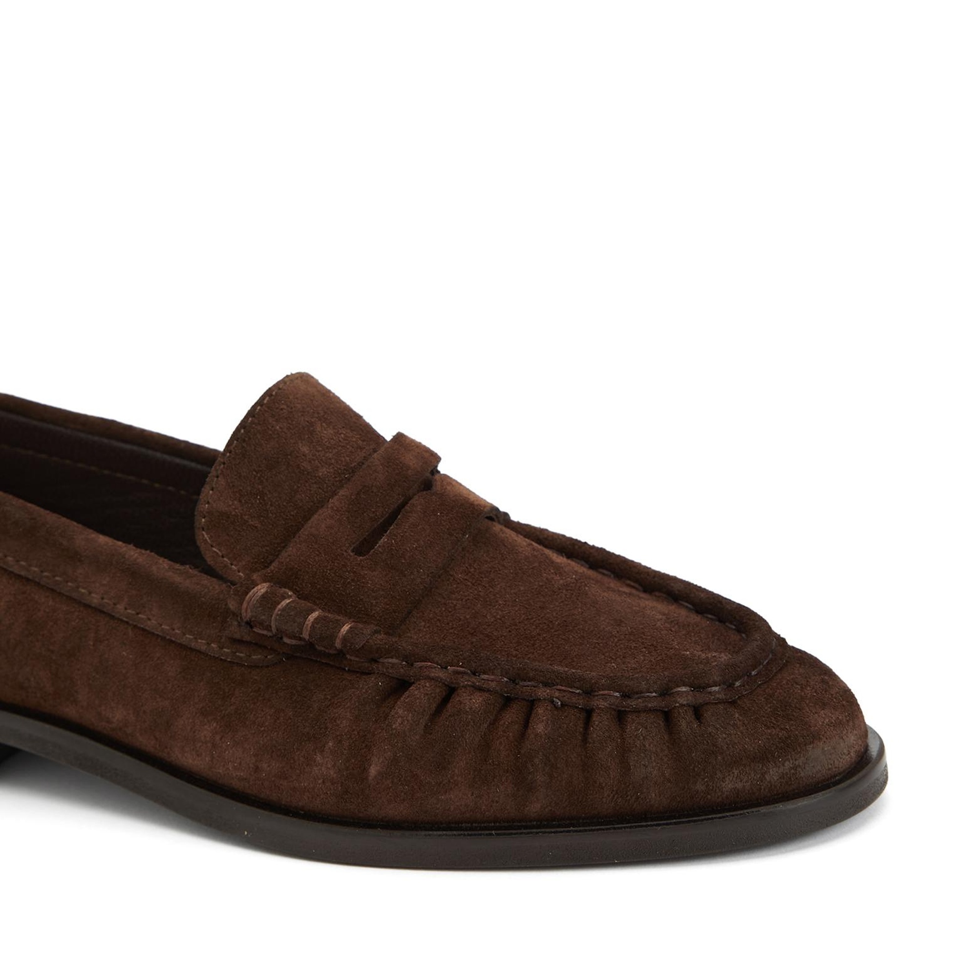 Divarese Kadın Acı Kahve Deri Loafer