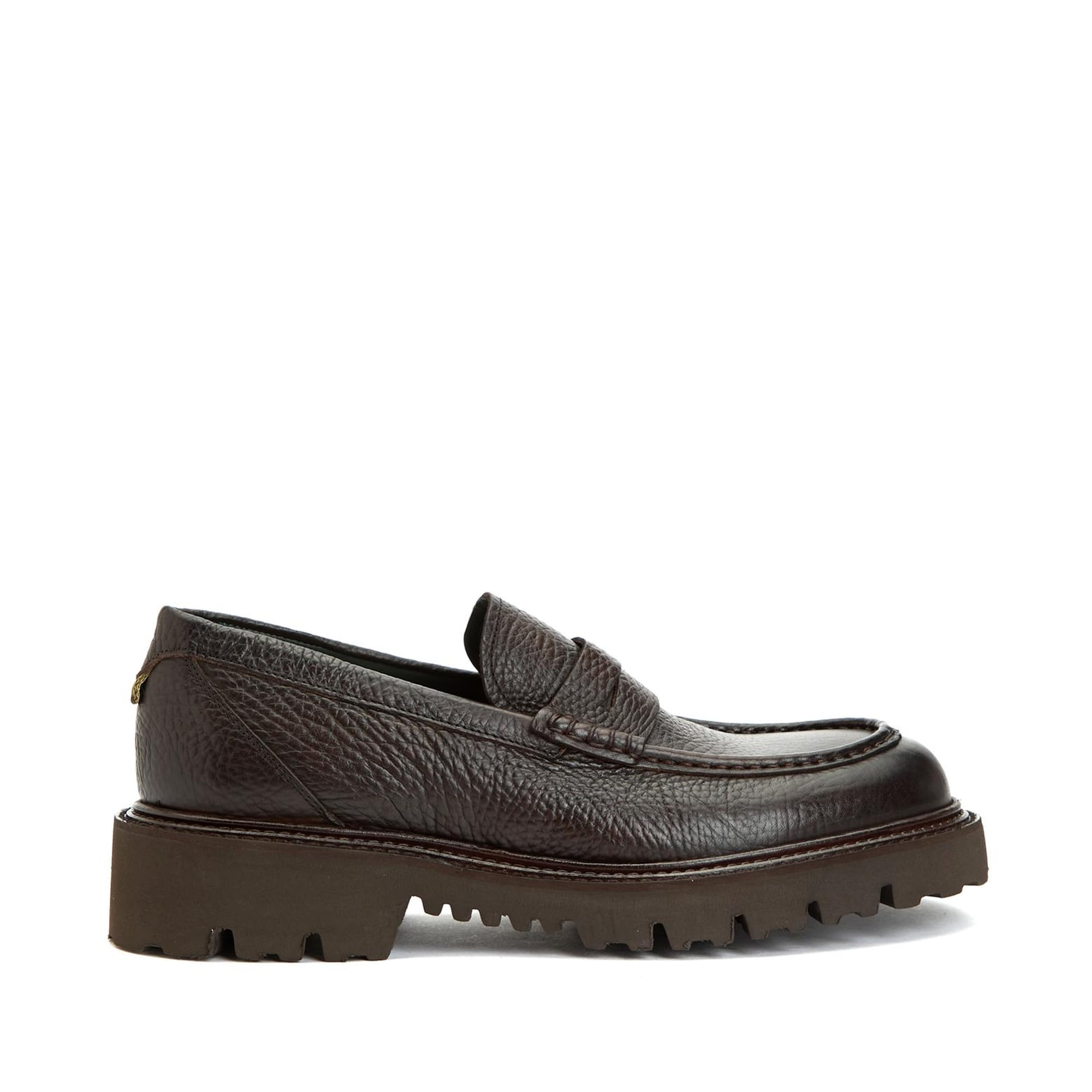 George Hogg Erkek Kahverengi Deri Loafer
