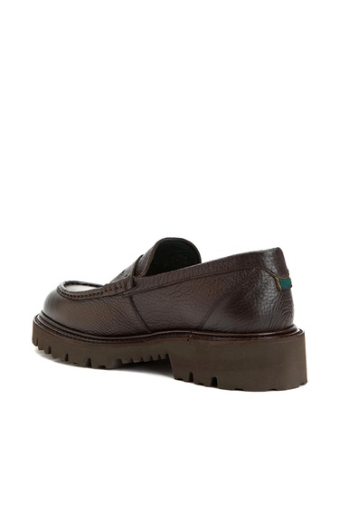  George Hogg Erkek Kahverengi Deri Loafer