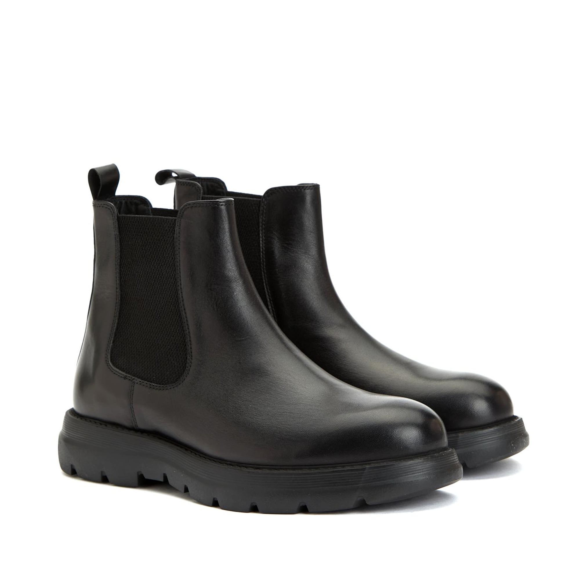 Divarese Erkek Siyah Deri Bot