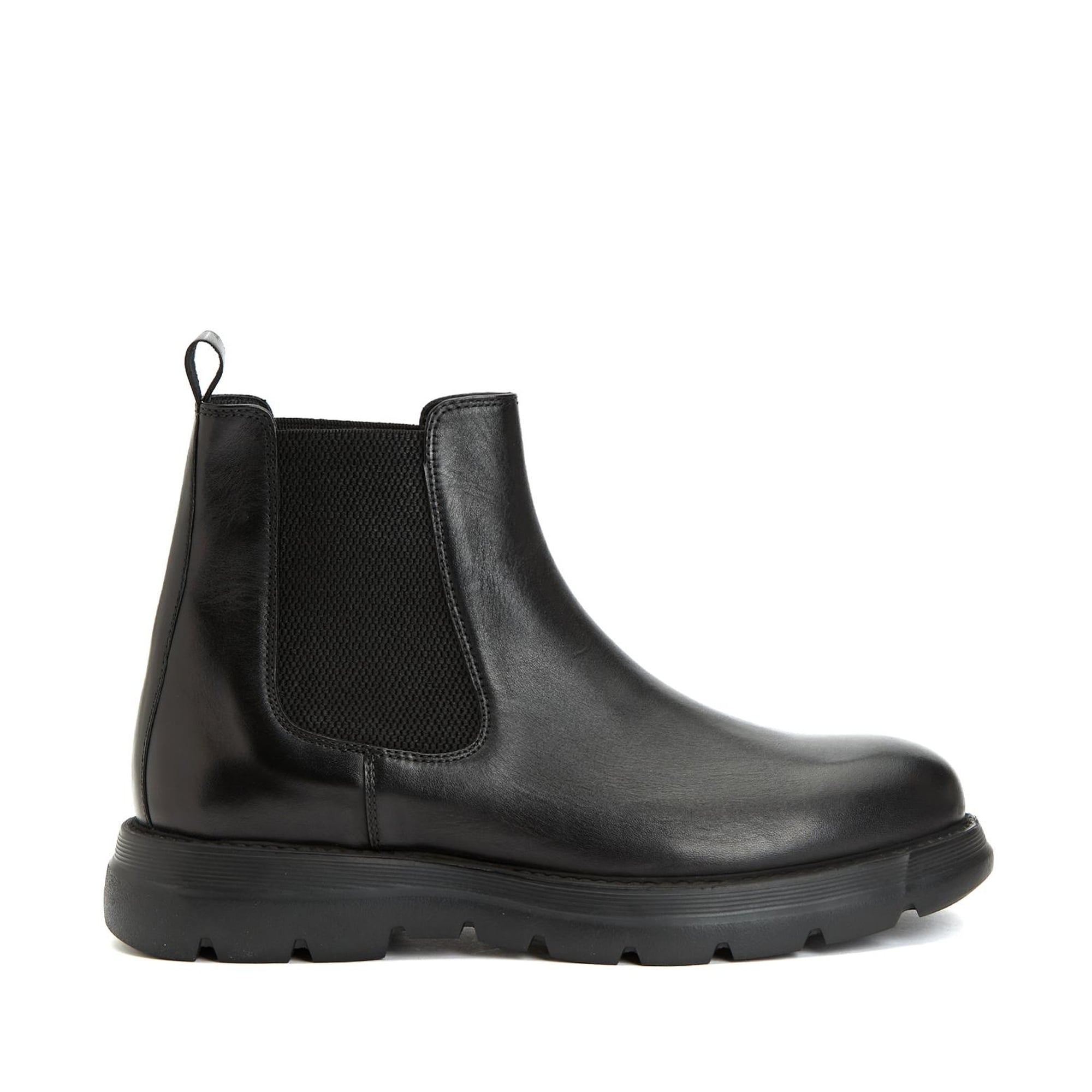 Divarese Erkek Siyah Deri Bot