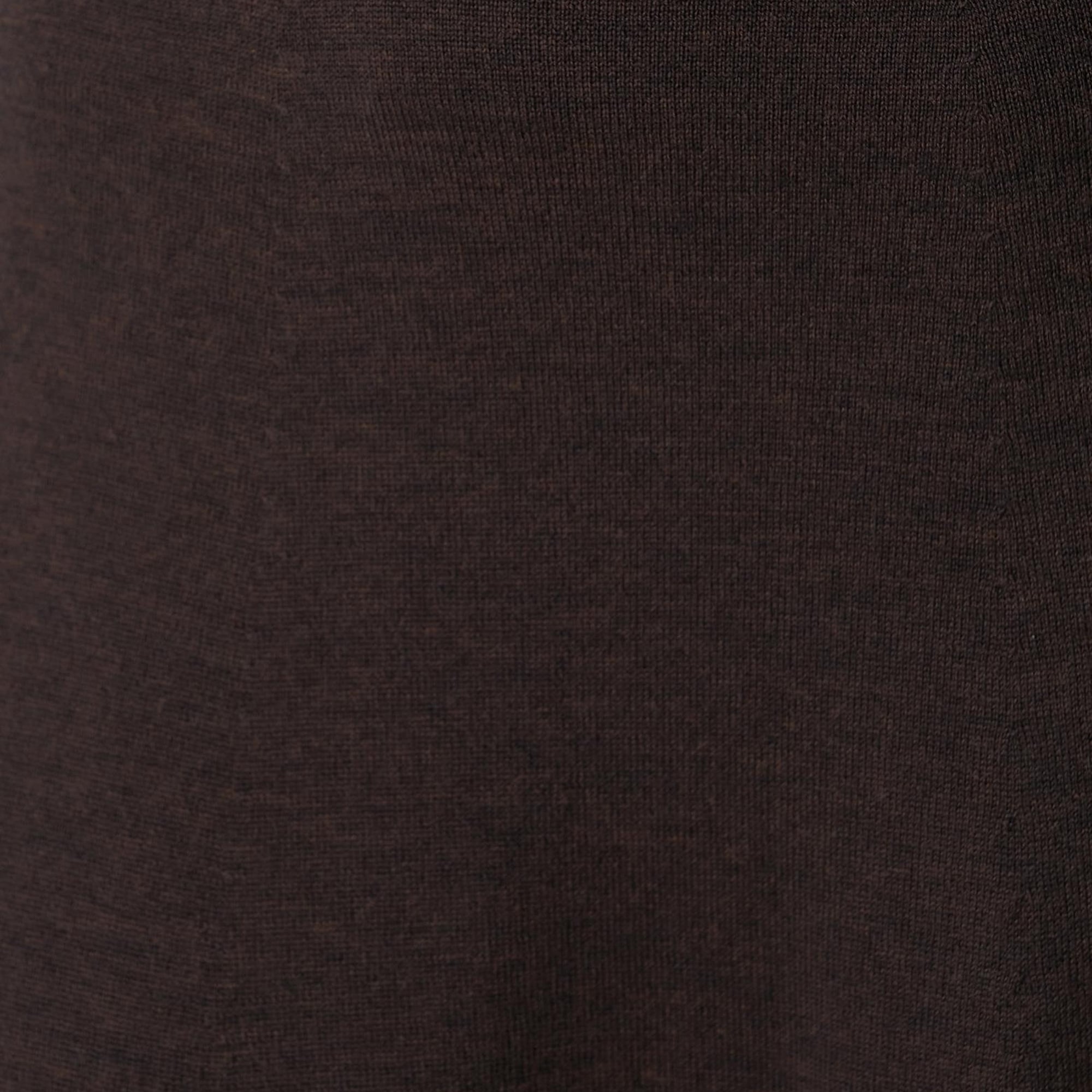 Network Kadın Acı Kahve Midi Yün Triko Etek