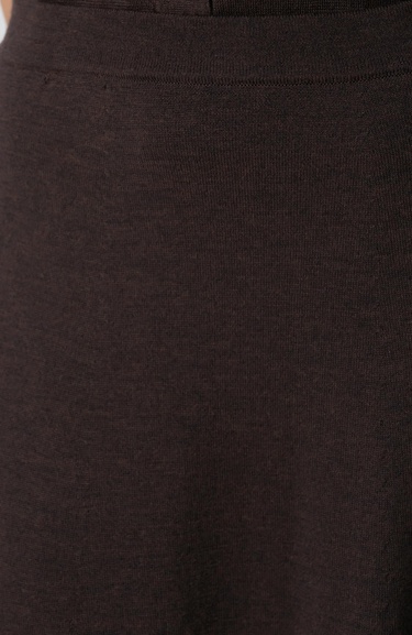  Network Kadın Acı Kahve Midi Yün Triko Etek