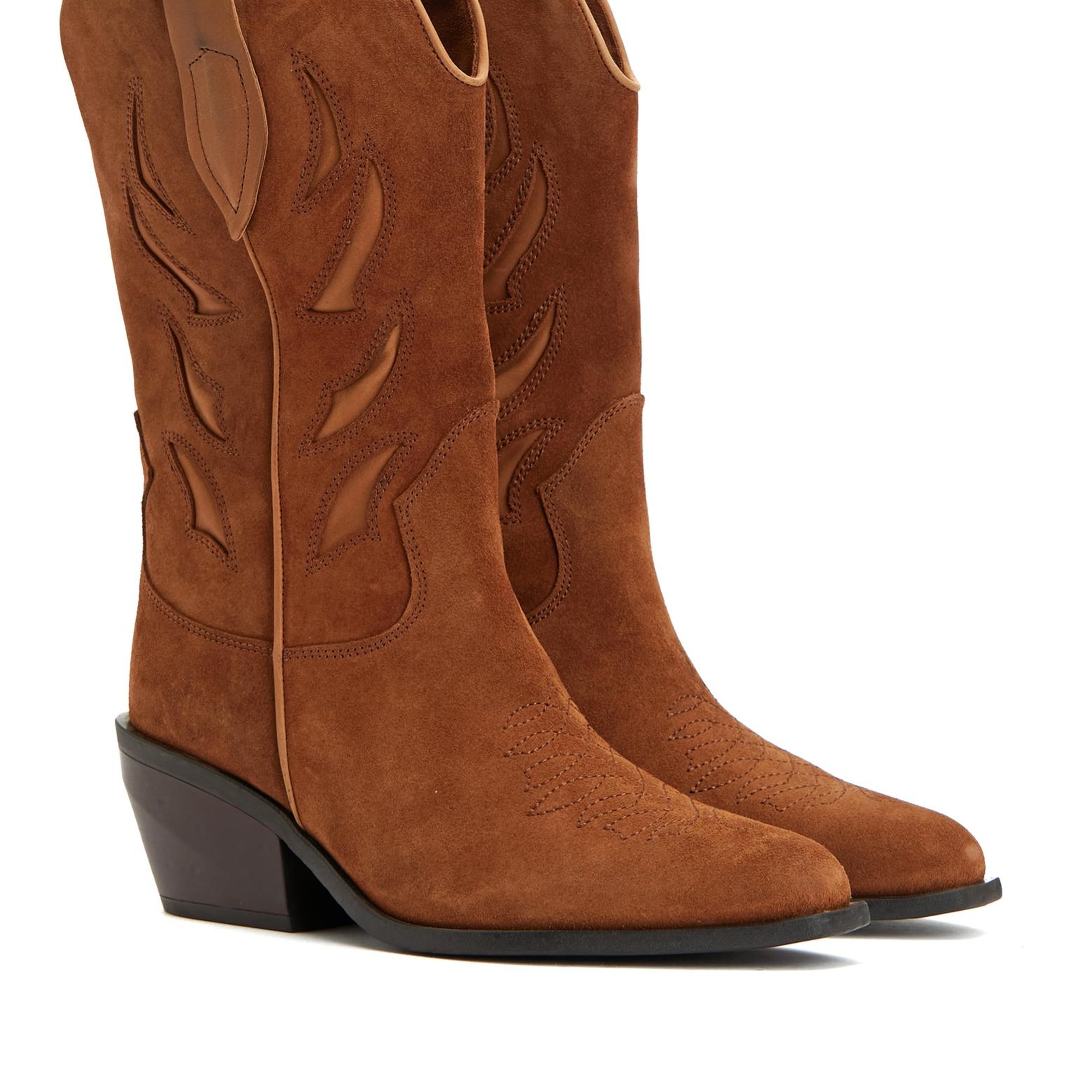 Divarese Kadın Taba Kovboy Çizme