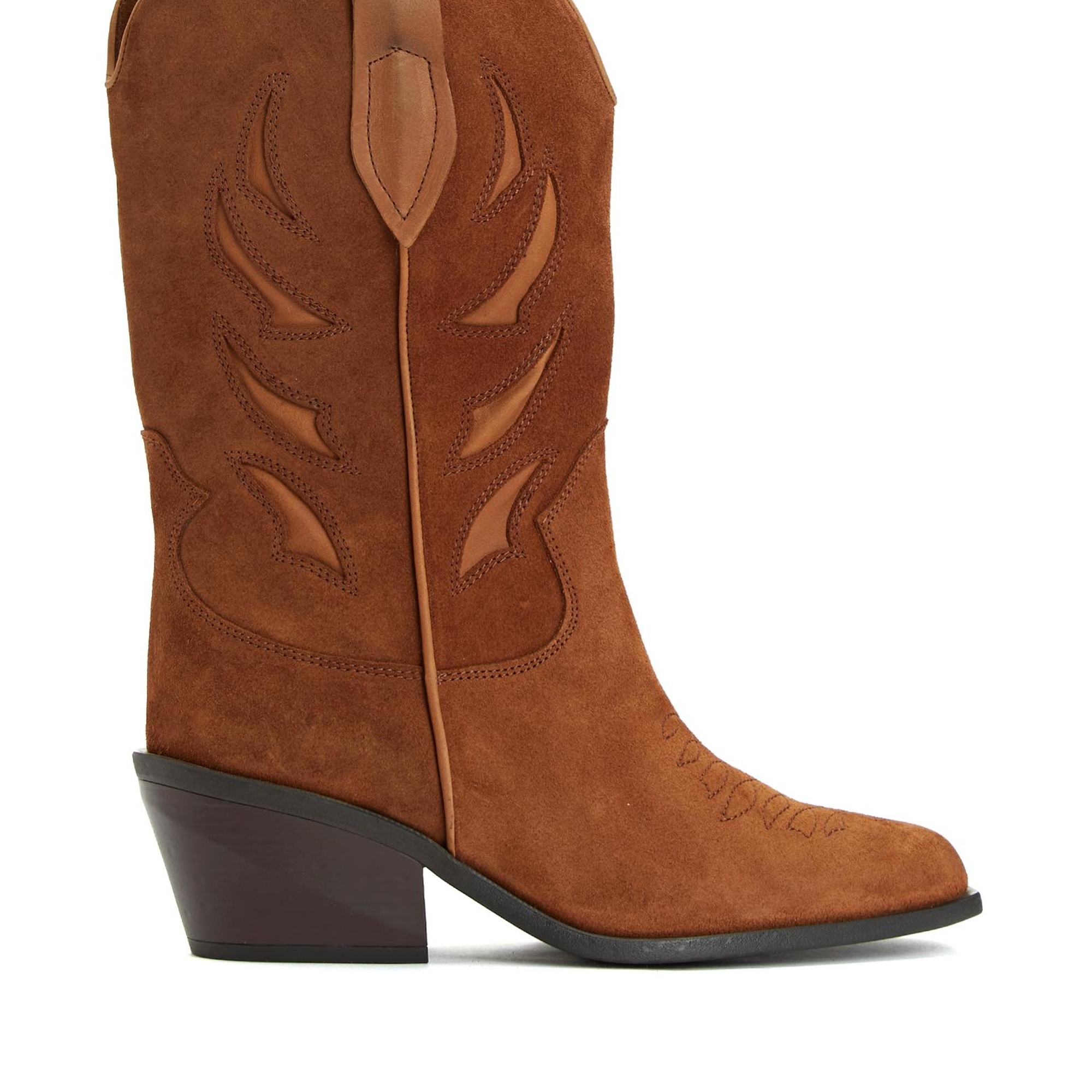 Divarese Kadın Taba Kovboy Çizme