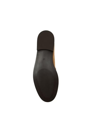  Divarese Kadın Gold Tokalı Deri Loafer