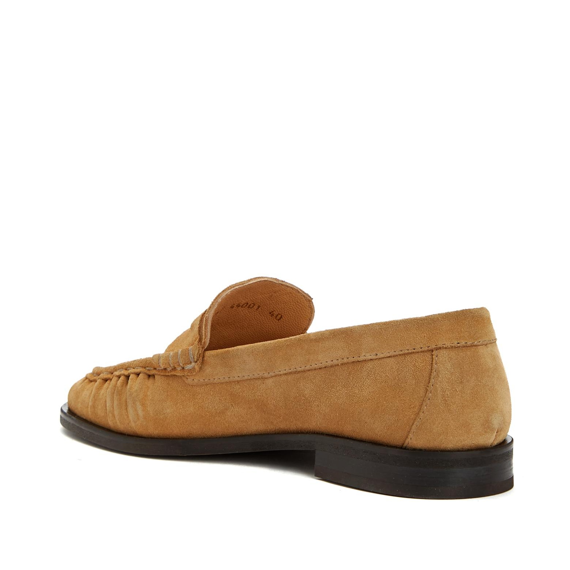 Divarese Kadın Gold Tokalı Deri Loafer