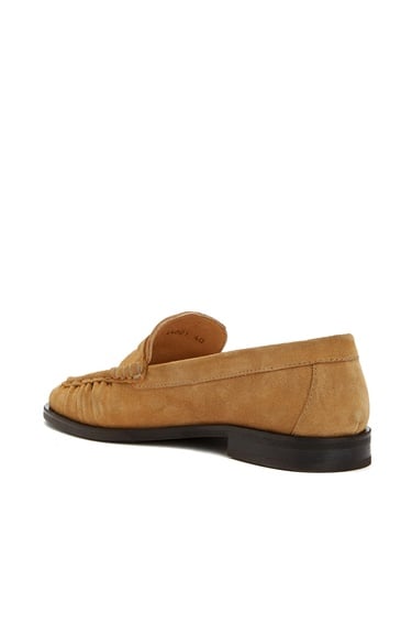  Divarese Kadın Gold Tokalı Deri Loafer