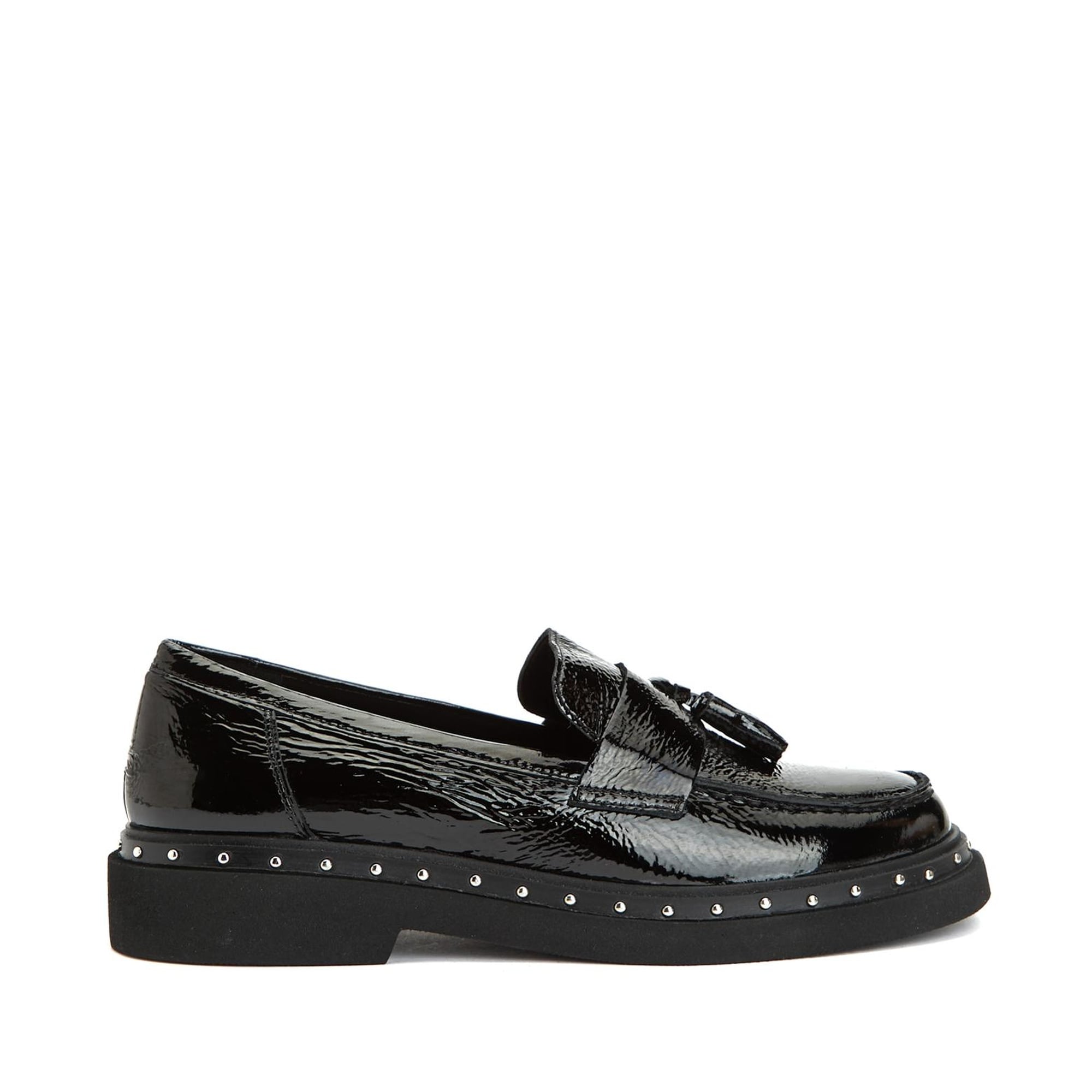 Divarese Kadın Siyah Deri Loafer