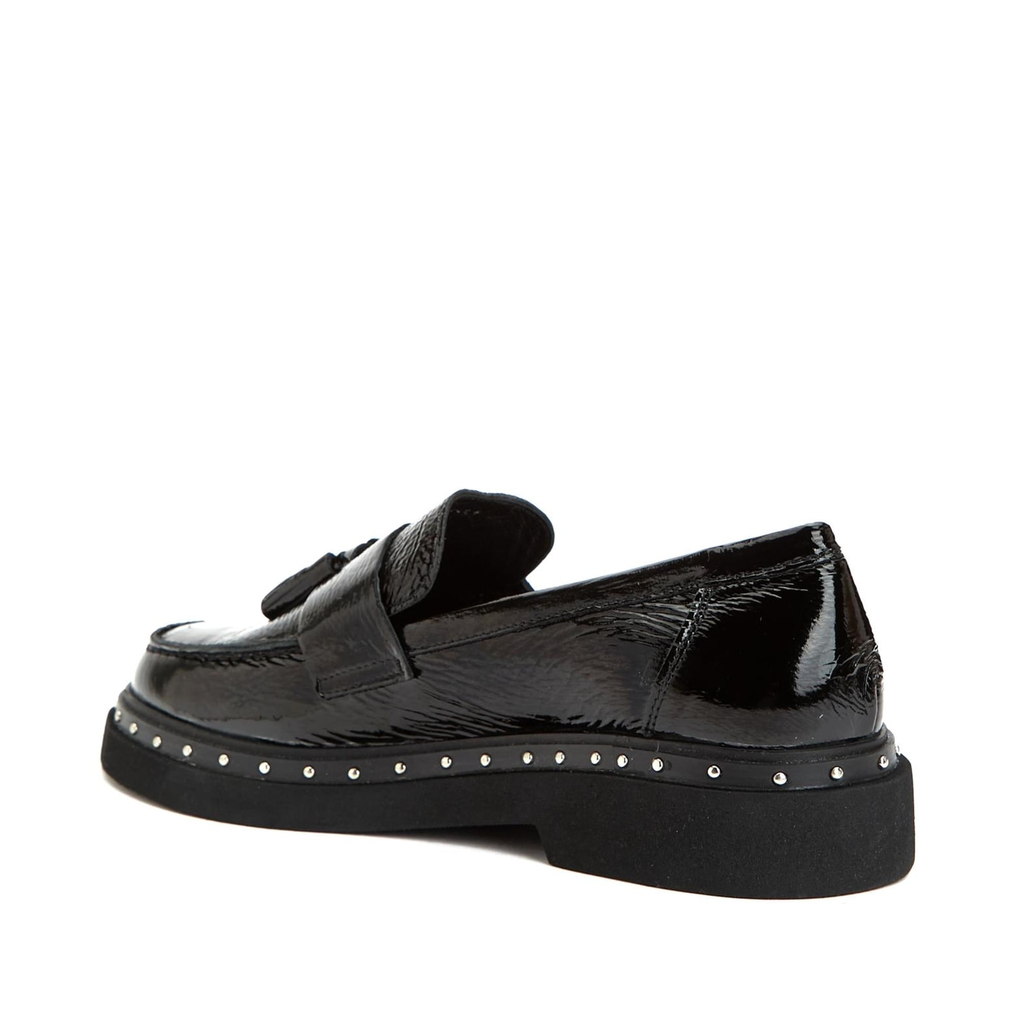 Divarese Kadın Siyah Deri Loafer