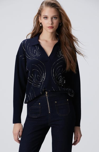  Network Kadın Koyu Lacivert Kazak