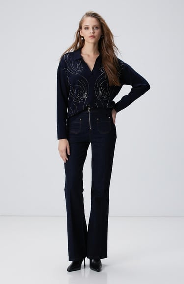  Network Kadın Koyu Lacivert Kazak