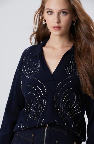  Network Kadın Koyu Lacivert Kazak