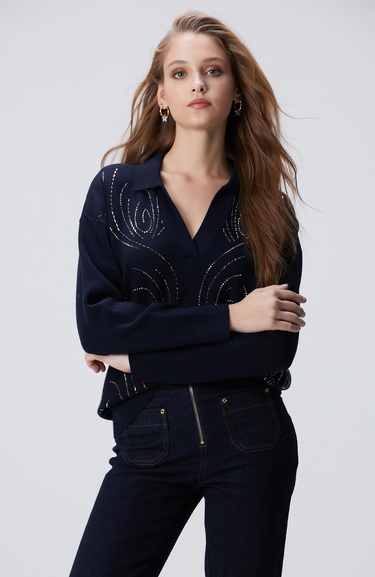  Network Kadın Koyu Lacivert Kazak