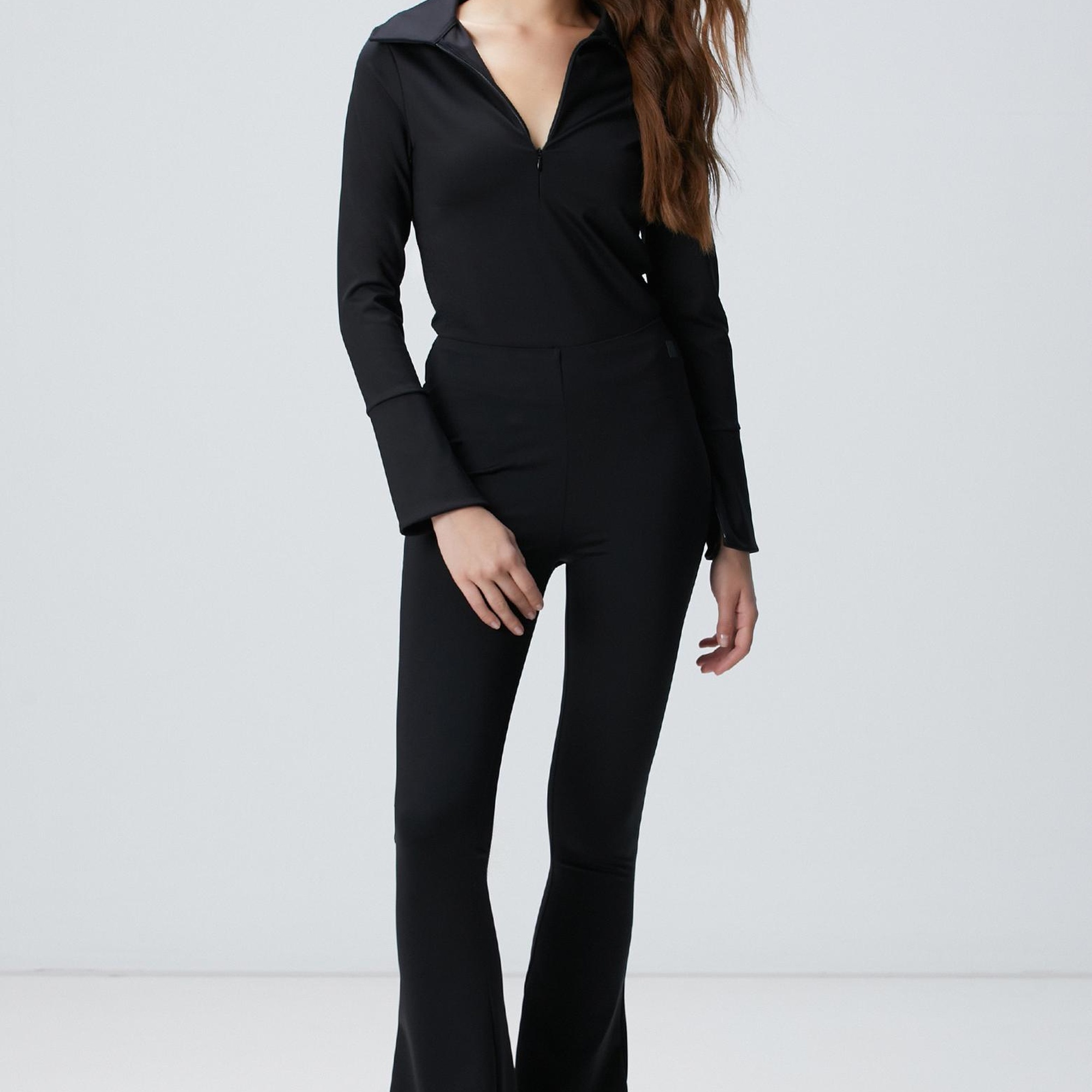 Network Kadın Siyah N-Tech Flare Kalıp Eşofman