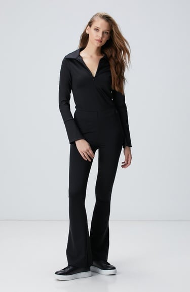  Network Kadın Siyah N-Tech Flare Kalıp Eşofman