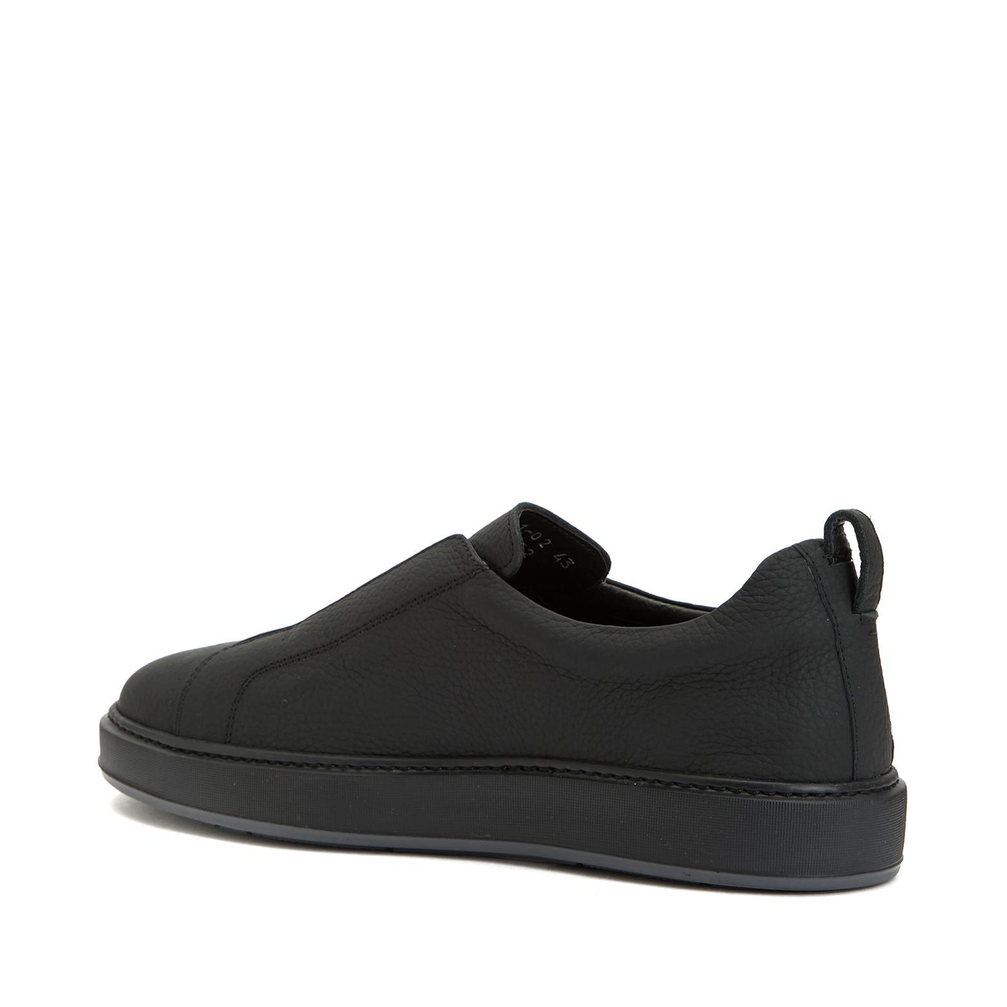 Network Erkek Siyah Deri Sneaker