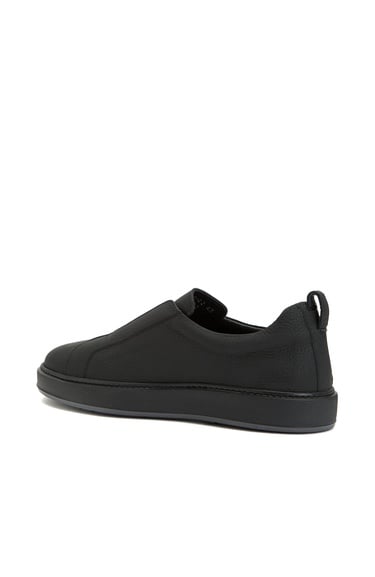  Network Erkek Siyah Deri Sneaker