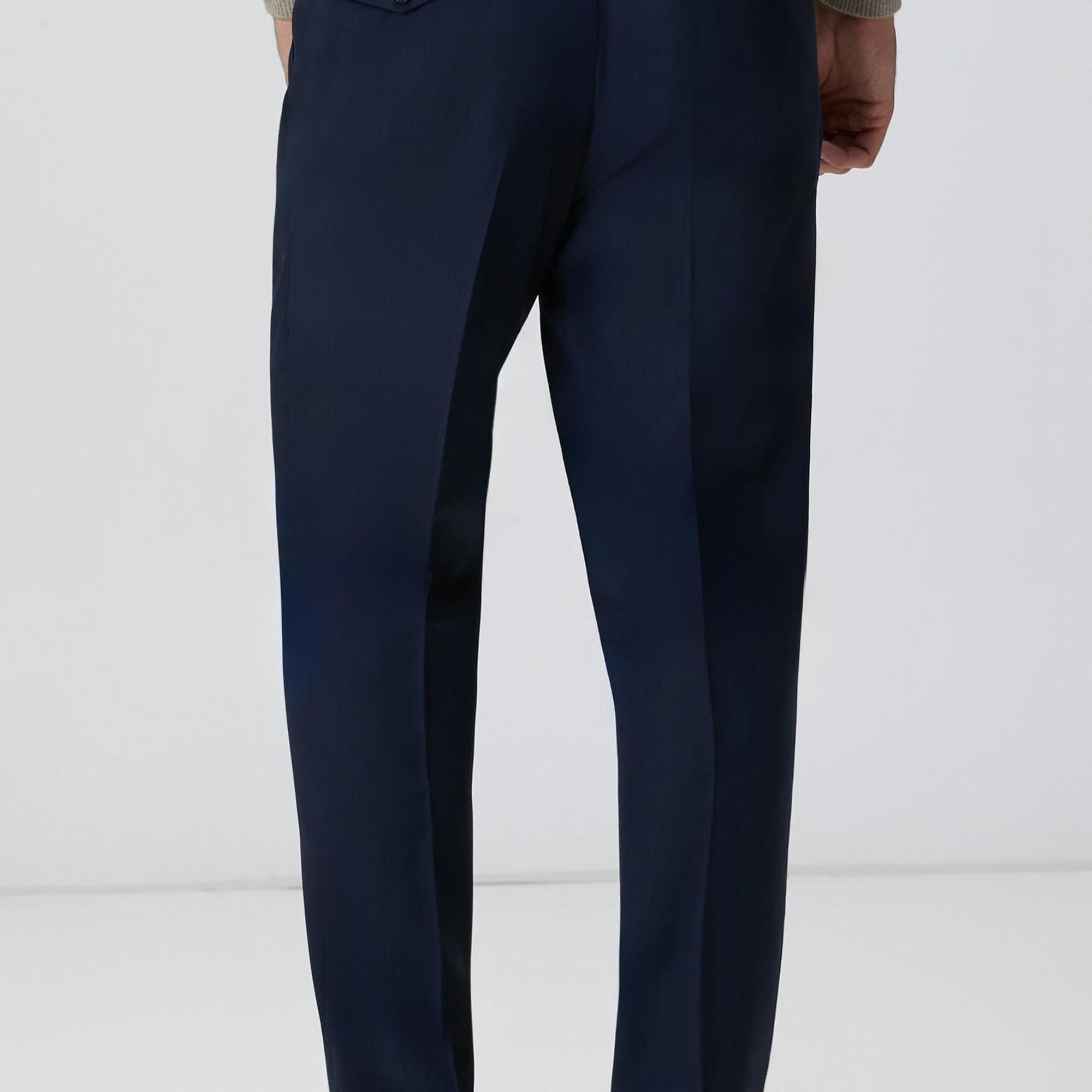 Network Erkek Lacivert Keten Karışımlı Pantolon