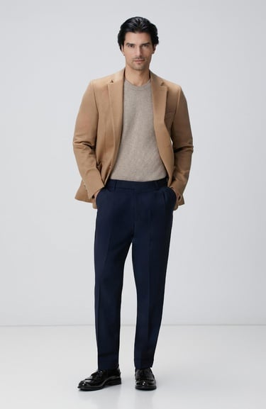  Network Erkek Lacivert Keten Karışımlı Pantolon